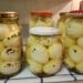 pickled eggs in jars